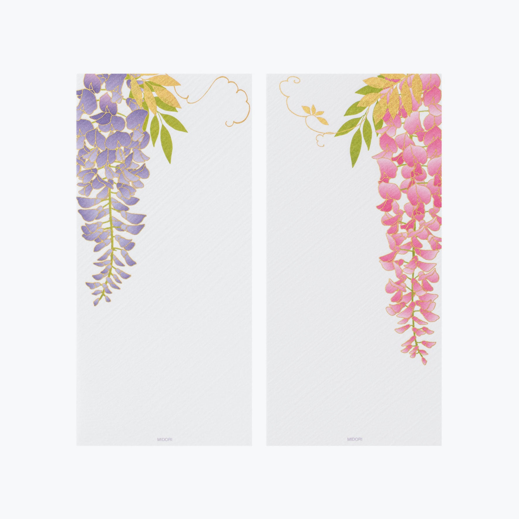 Midori - Letter Pad - Kami - Wisteria Silk