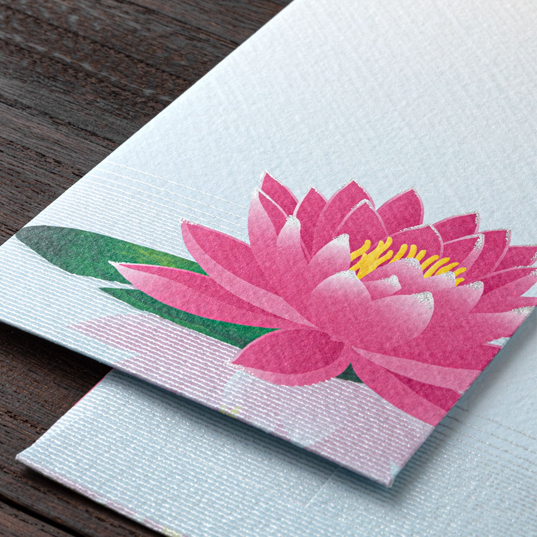 Midori - Letter Set - Kami - Water Lily Reflection