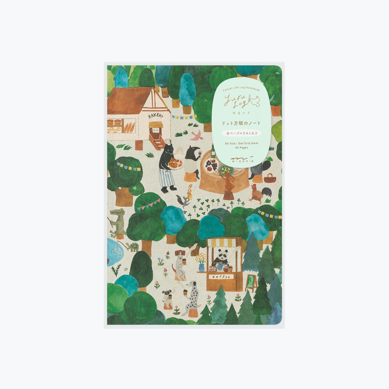 Midori - Notebook - Yuru Log - B6 - Forest Animals