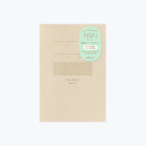 Midori - Notebook - Yuru Log - B6 - Free Diary Monthly - Beige