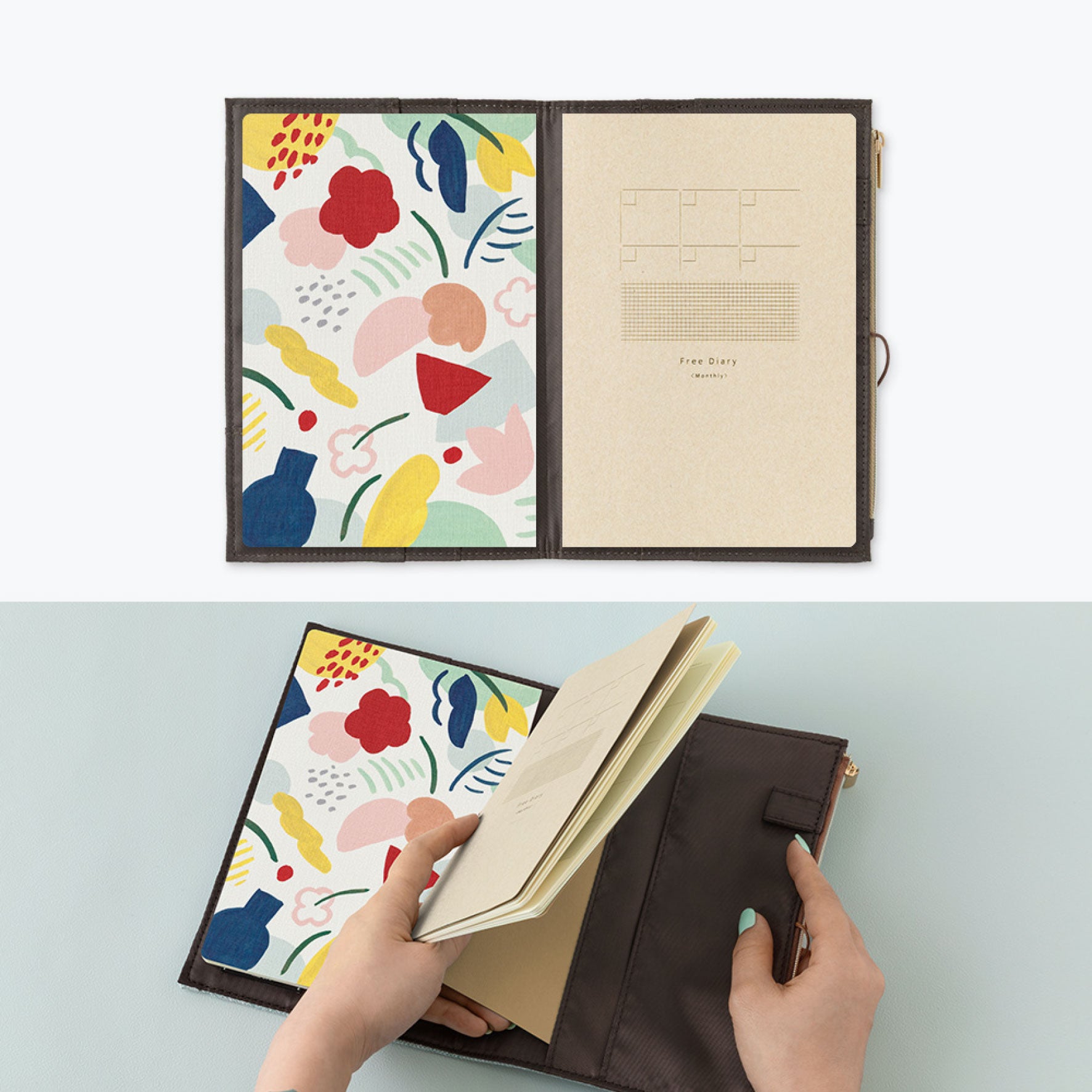 Midori - Notebook Cover - Yuru Log - B6 - Cloth Gray