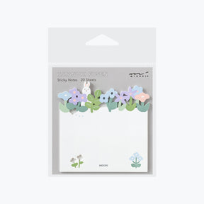 Midori - Notepad - Sticky Notes - Die-Cut - Flower Garden