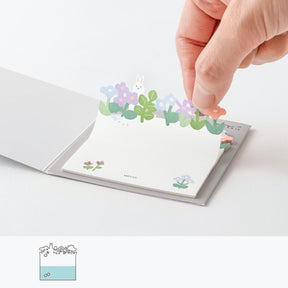 Midori - Notepad - Sticky Notes - Die-Cut - Flower Garden