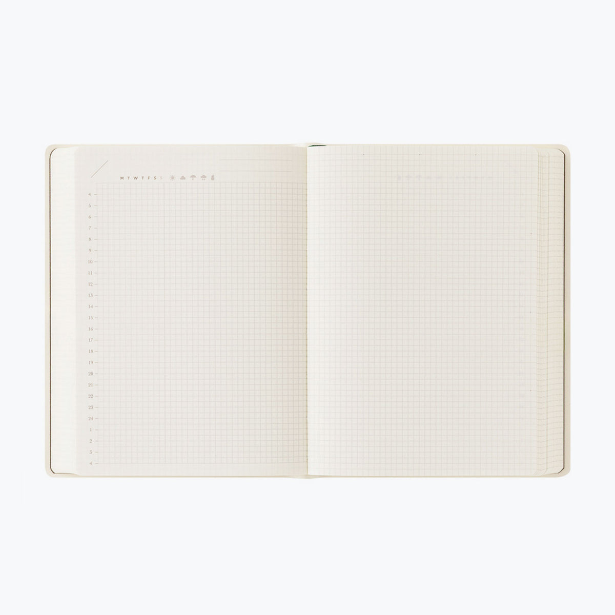 Midori - Planner - Hibino - Free Diary - A6 - Ivory