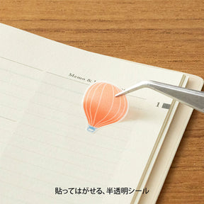 Midori - Planner Sticker - Seal Collection - Hot Air Balloons <Outgoing>