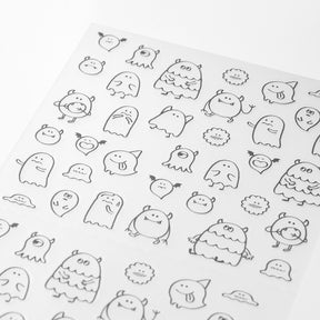 Midori - Planner Sticker - Seal Collection - Monsters Sketch