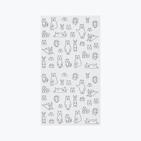 Midori - Planner Sticker - Seal Collection - Forrest Animals Sketch