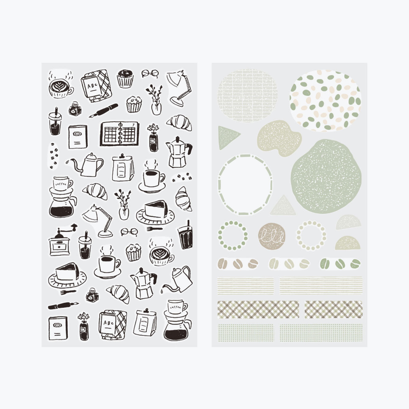 Midori - Planner Sticker - Sticker Collection - Cafe