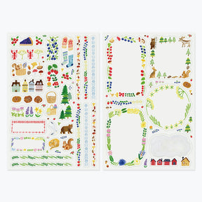 Midori - Planner Sticker - Yuru Log - Nordic (2 Sheets)