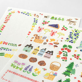 Midori - Planner Sticker - Yuru Log - Nordic (2 Sheets)