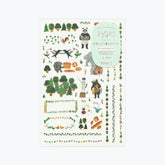 Midori - Planner Sticker - Yuru Log - Forest Animals (2 Sheets)