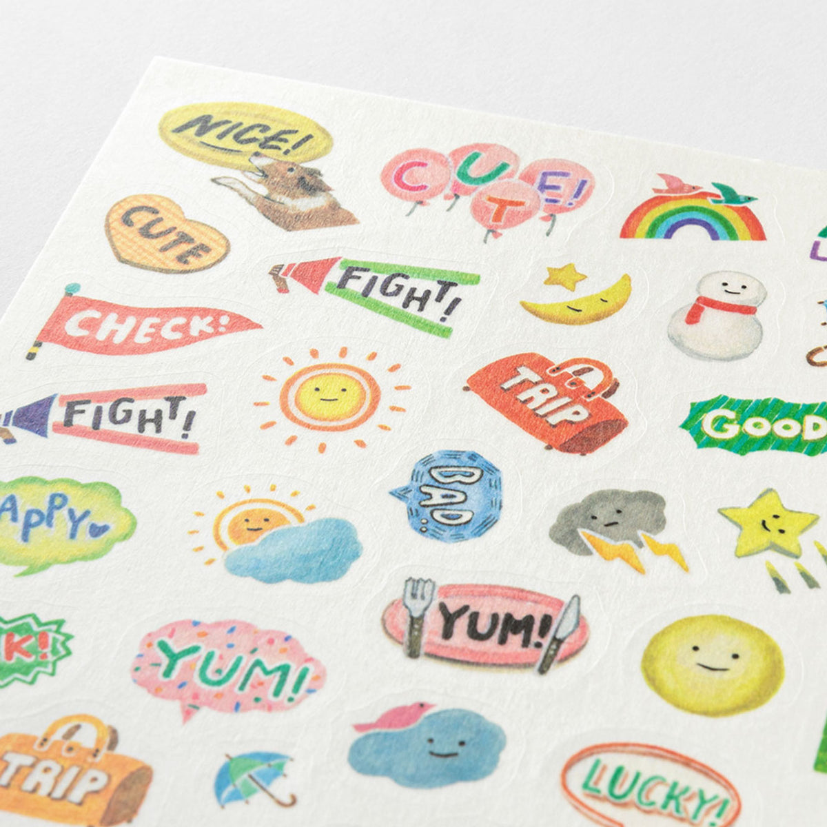 Midori - Planner Sticker - Yuru Log - Feelings (1 Sheet)