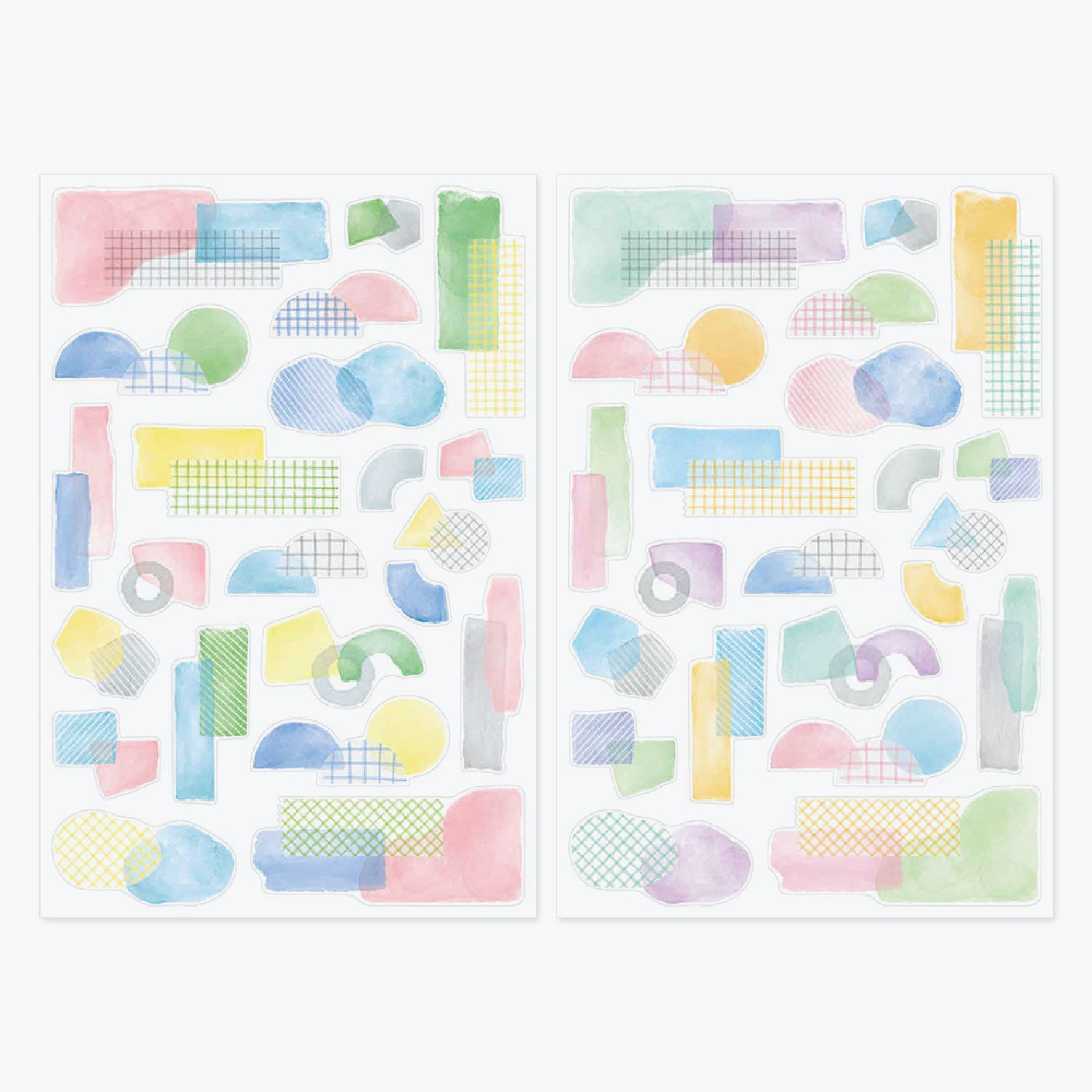 Midori - Planner Sticker - Yuru Log - Watercolour (2 Sheets)