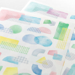 Midori - Planner Sticker - Yuru Log - Watercolour (2 Sheets)