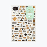 Midori - Planner Sticker - Yuru Log - Camouflage Mini Monster (1 Sheet)