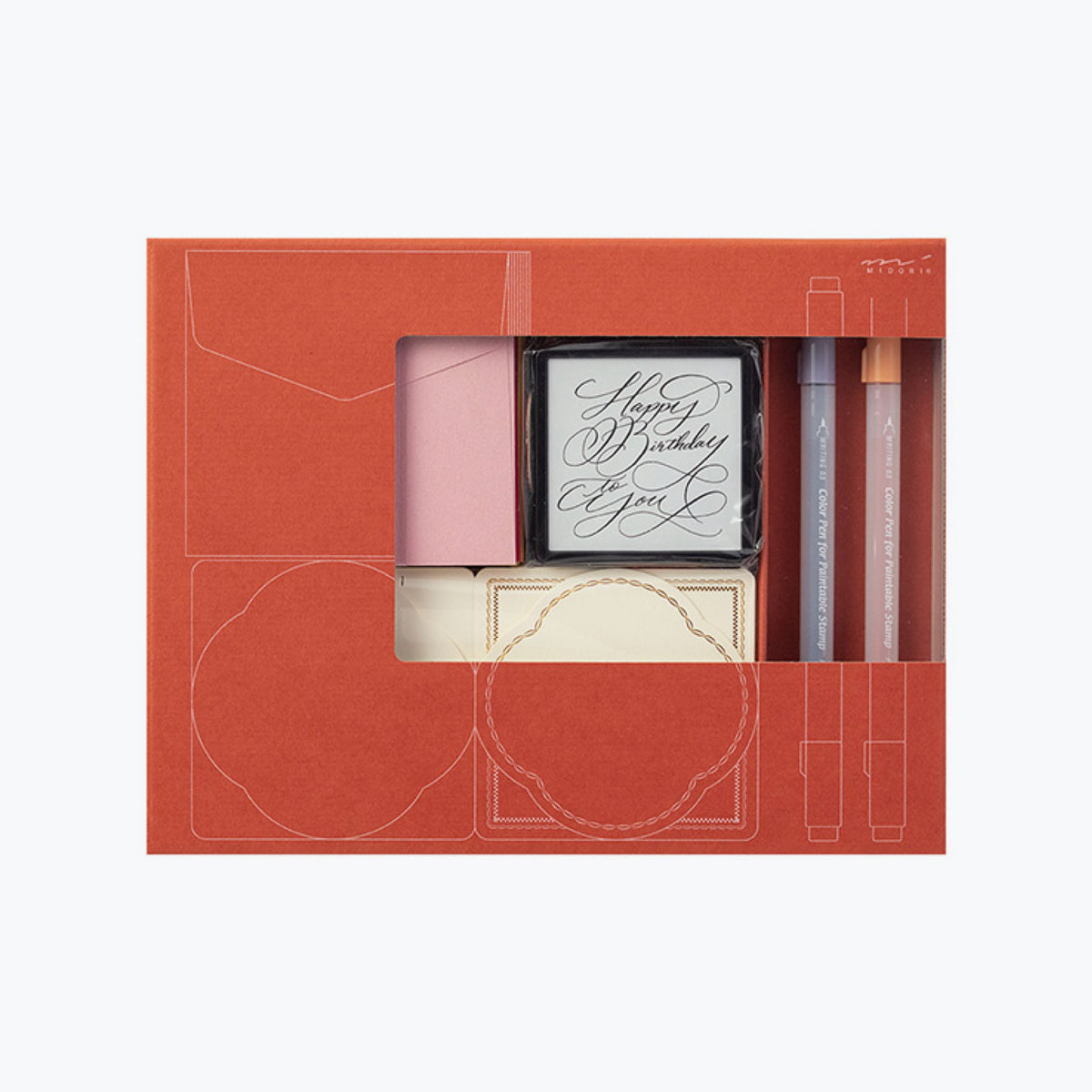 Midori - Stamp Kit - Self-Inking - Birthday (Limited Edition)