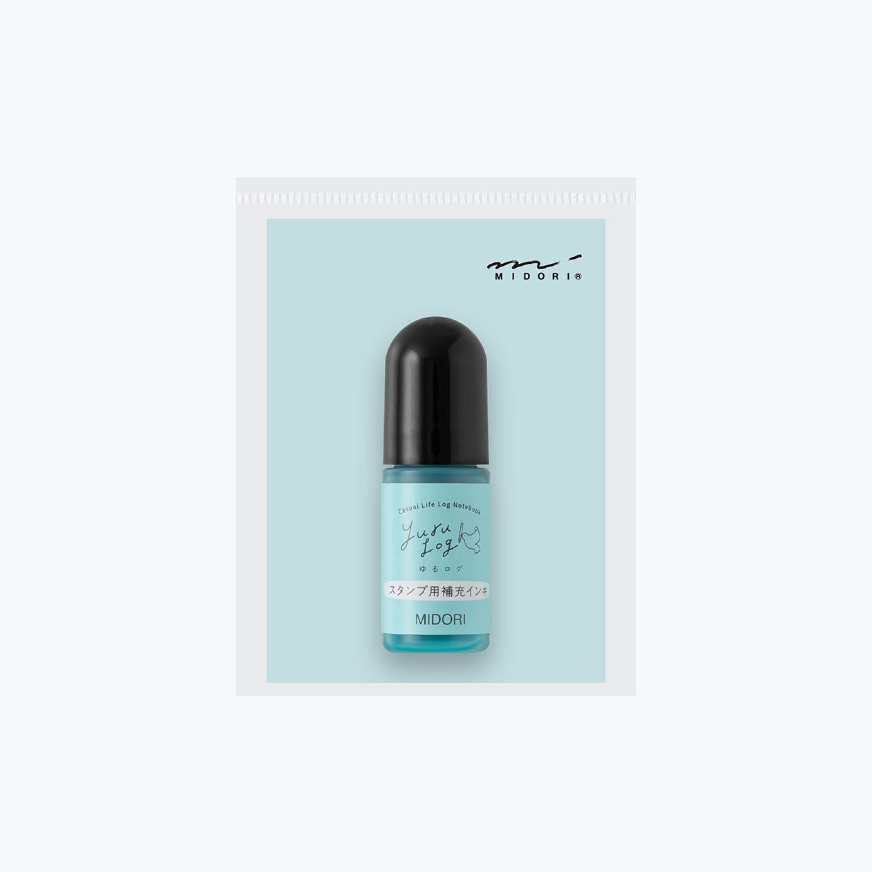 Midori Yuru Log blue stamp refill