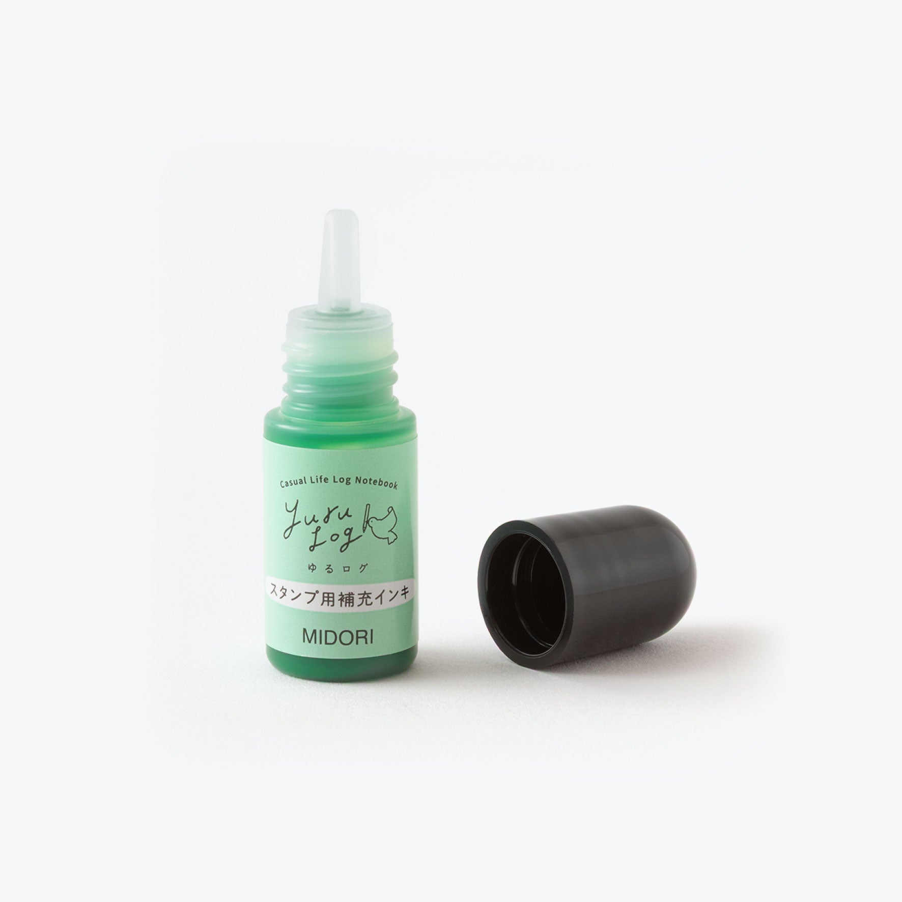 Midori - Stamp Refill - Yuru Log - Pre-Inked - Green