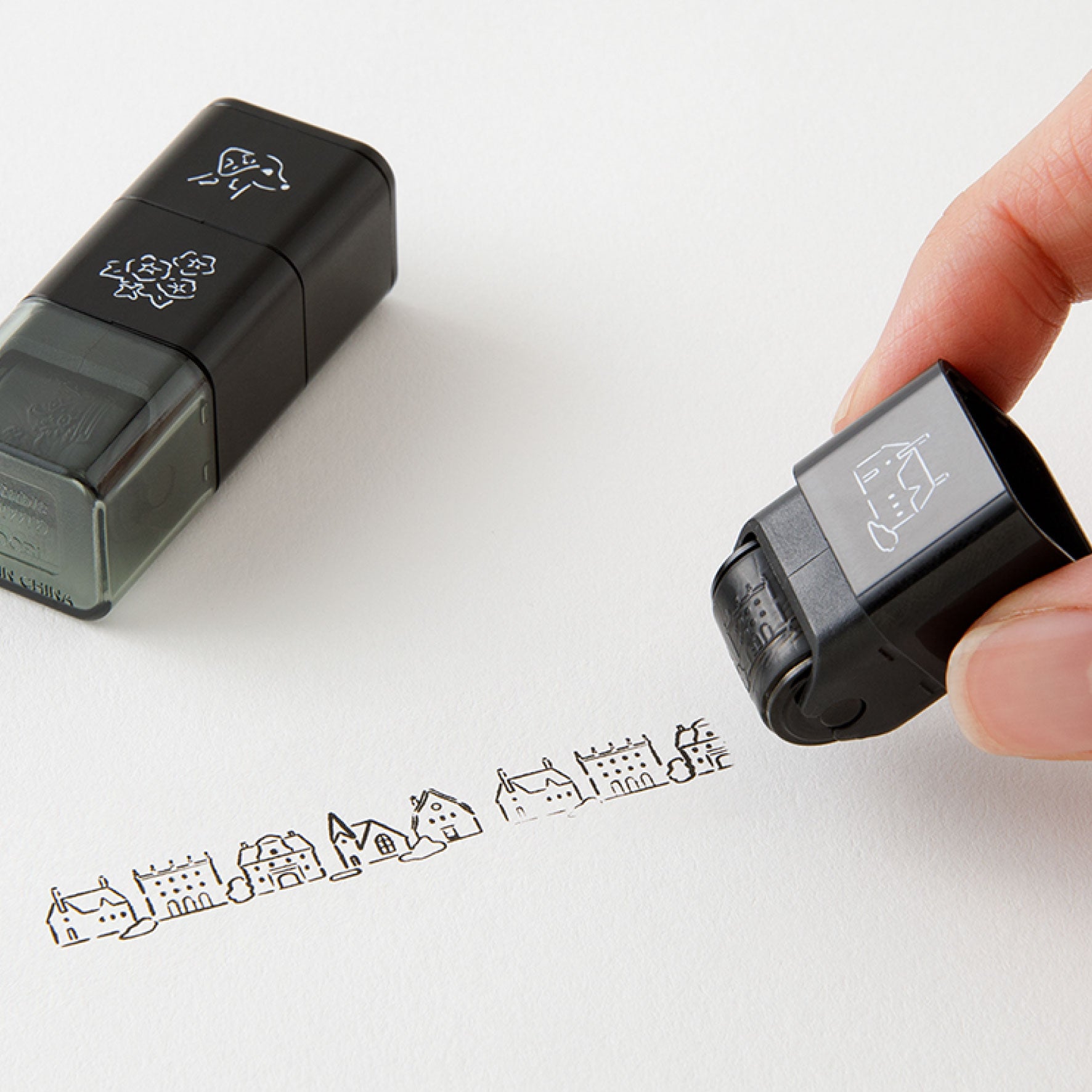 Midori - Stamp - Roller - Dog Landscape
