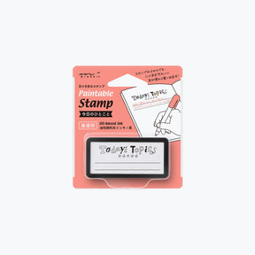 Midori - Stamp - Self-Inking Mini - Today's Topics