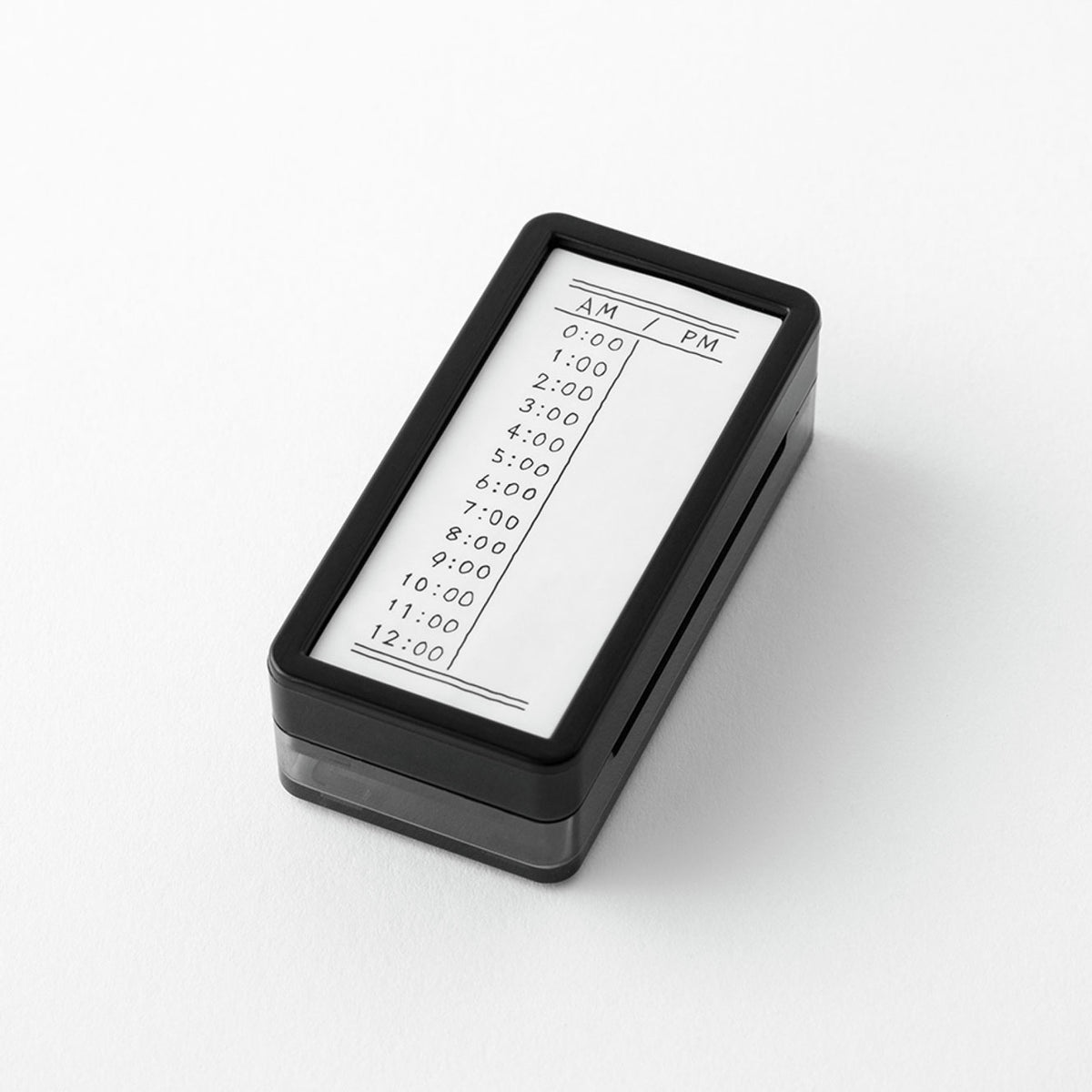 Midori - Stamp - Self-Inking Mini - Time Vertical