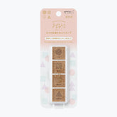 Midori Yuru Log pre-inked stamp - 4 geometry designs