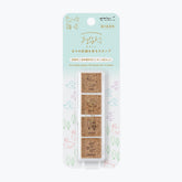 Midori Yuru Log pre-inked stamp with forest designs