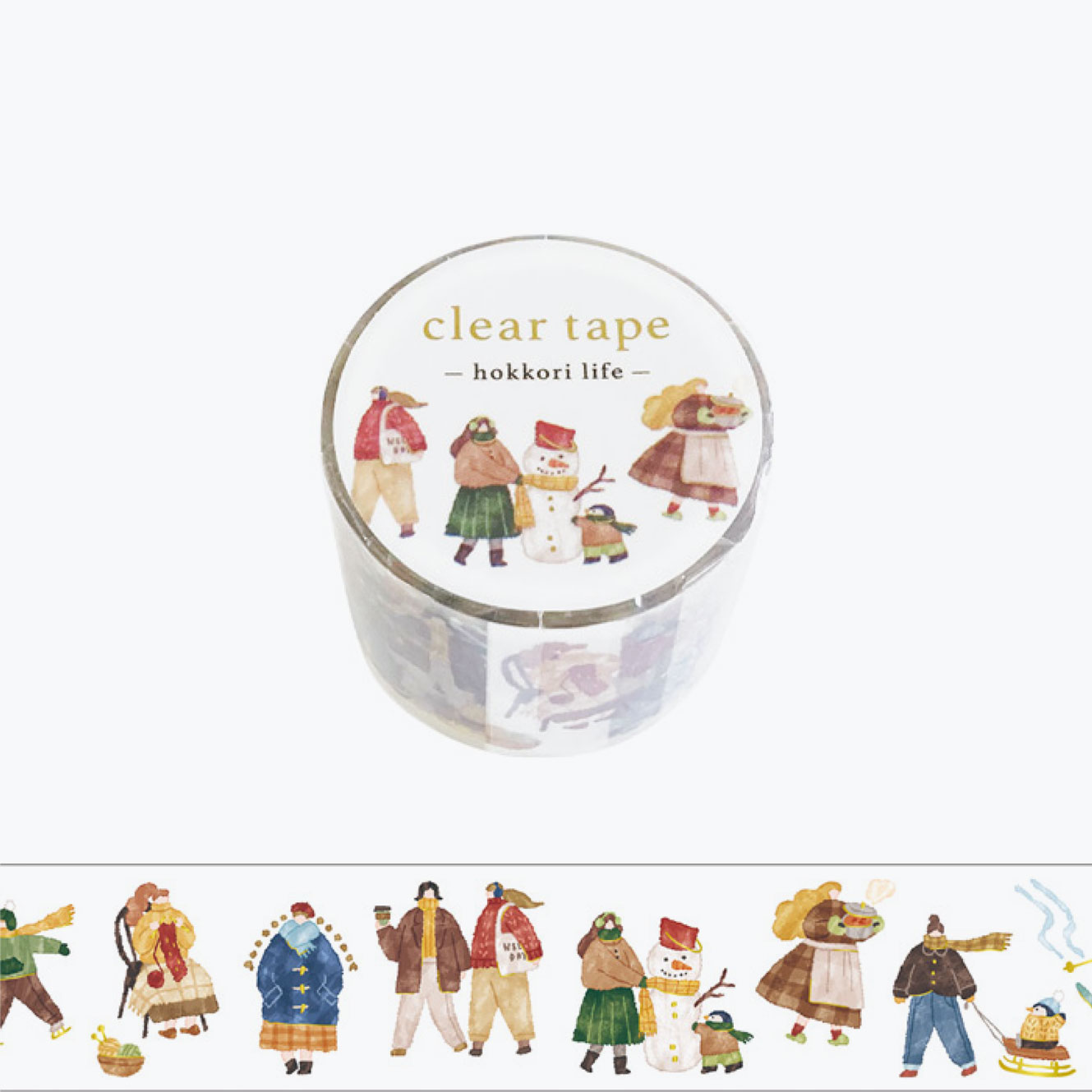 Mind Wave - Washi Tape - Hokkori Life - Fuyu-fuku (Matte PET) <Outgoing>