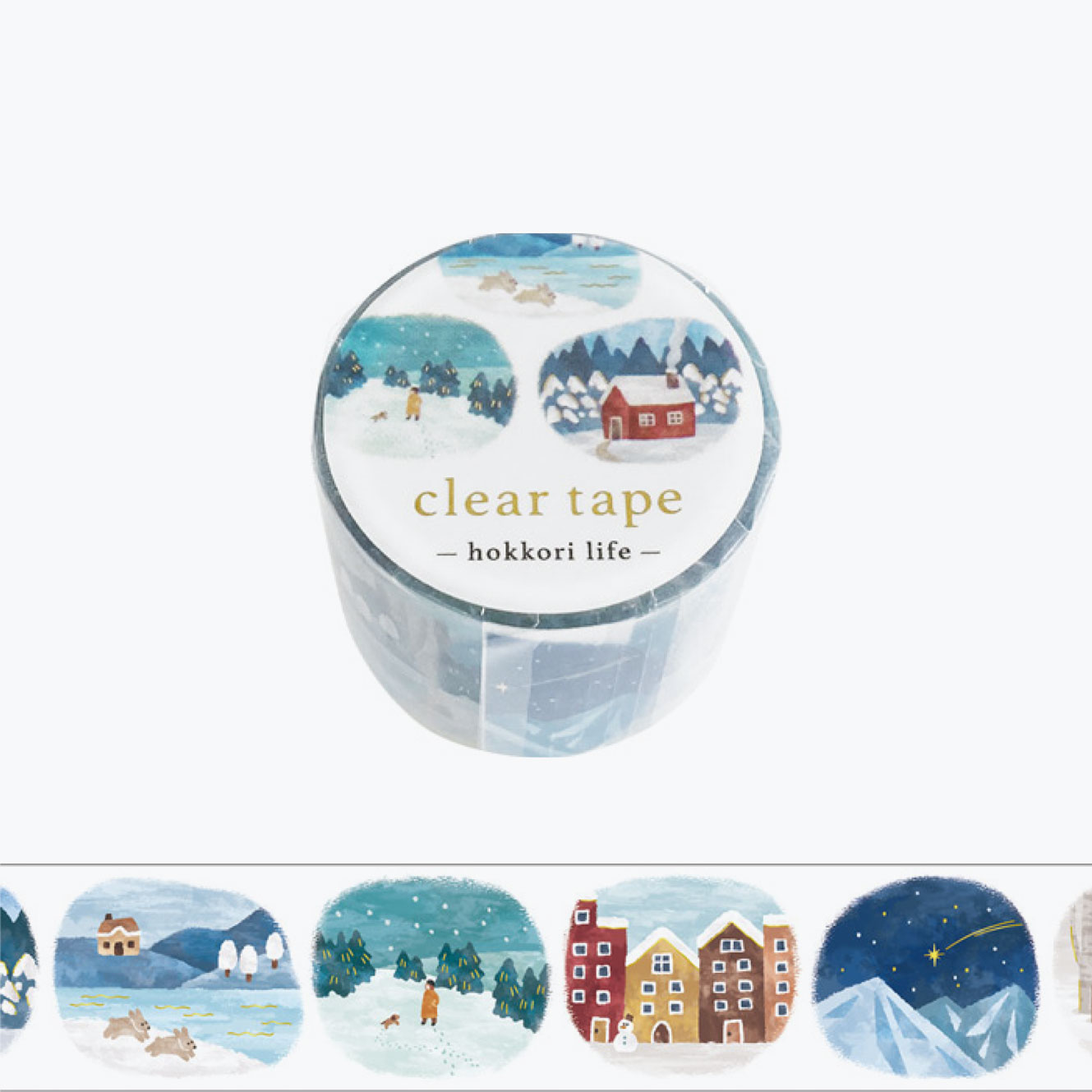 Mind Wave - Washi Tape - Hokkori Life - Fuyu-geshiki (Matte PET) <Outgoing>