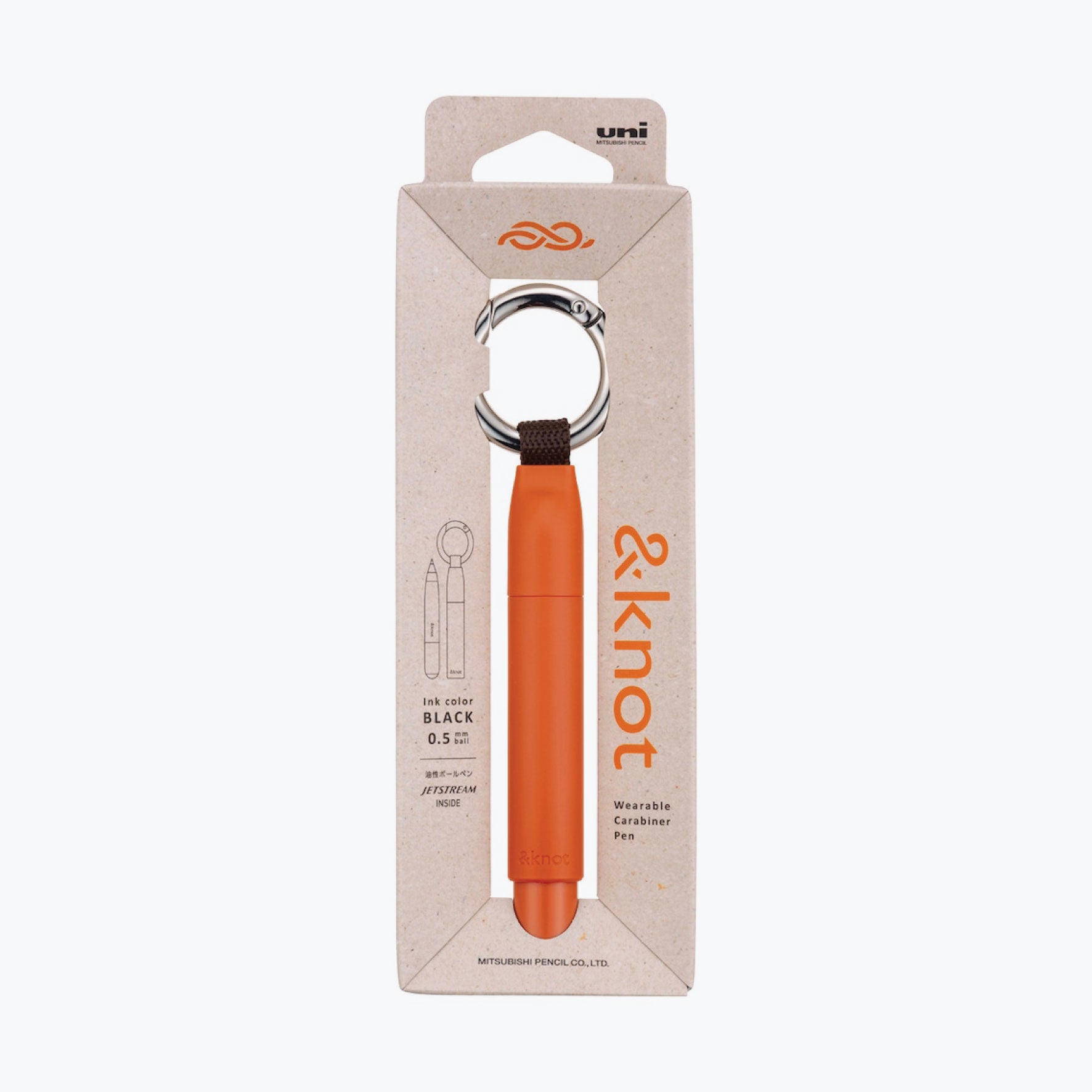 Mitsubishi Uni - Ballpoint Pen - &Knot - Lantern Orange