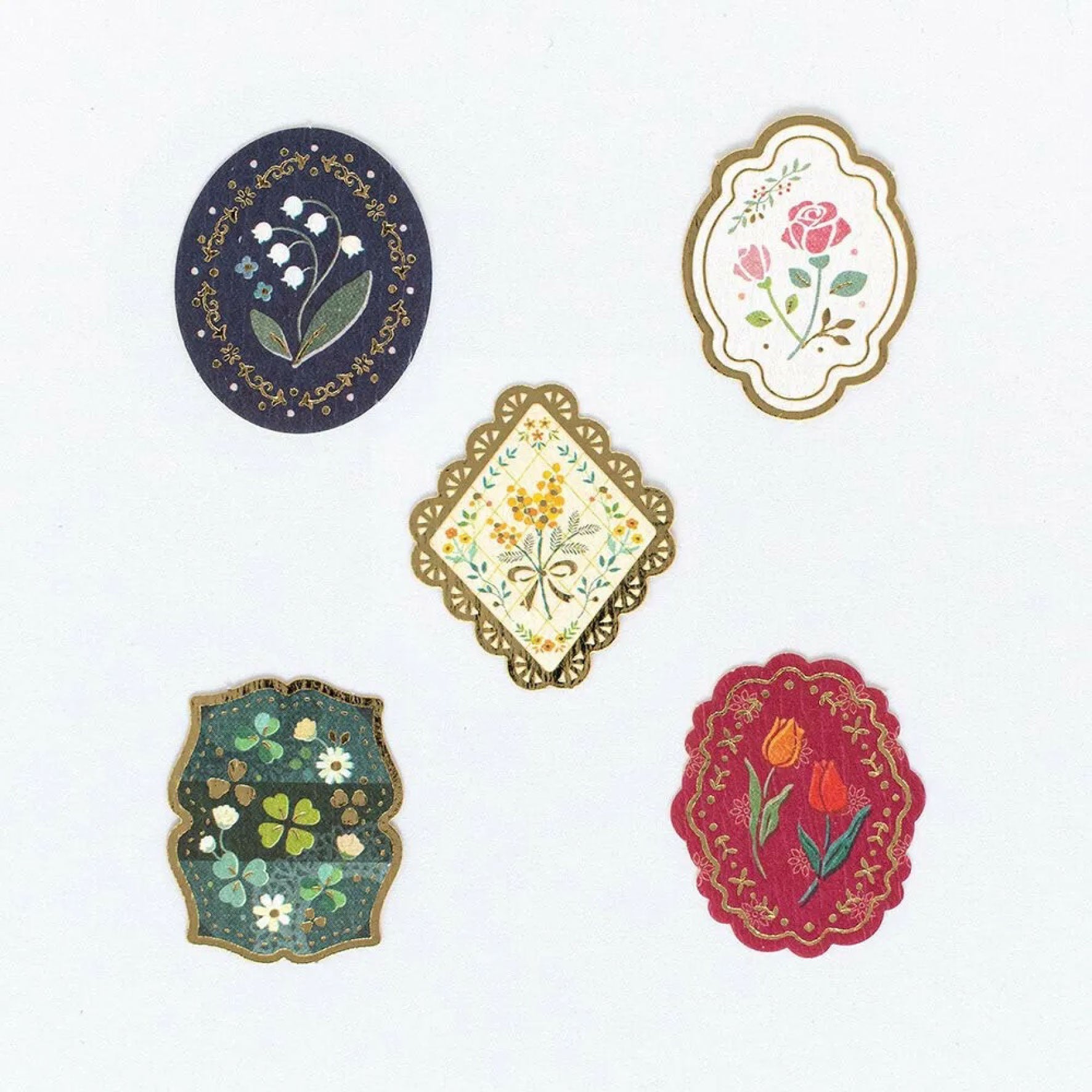 NB Japan - Planner Sticker - Flake Seal - Flowers