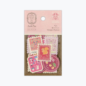 NB Japan - Planner Sticker - Flake Seal - Antik Piac - Red