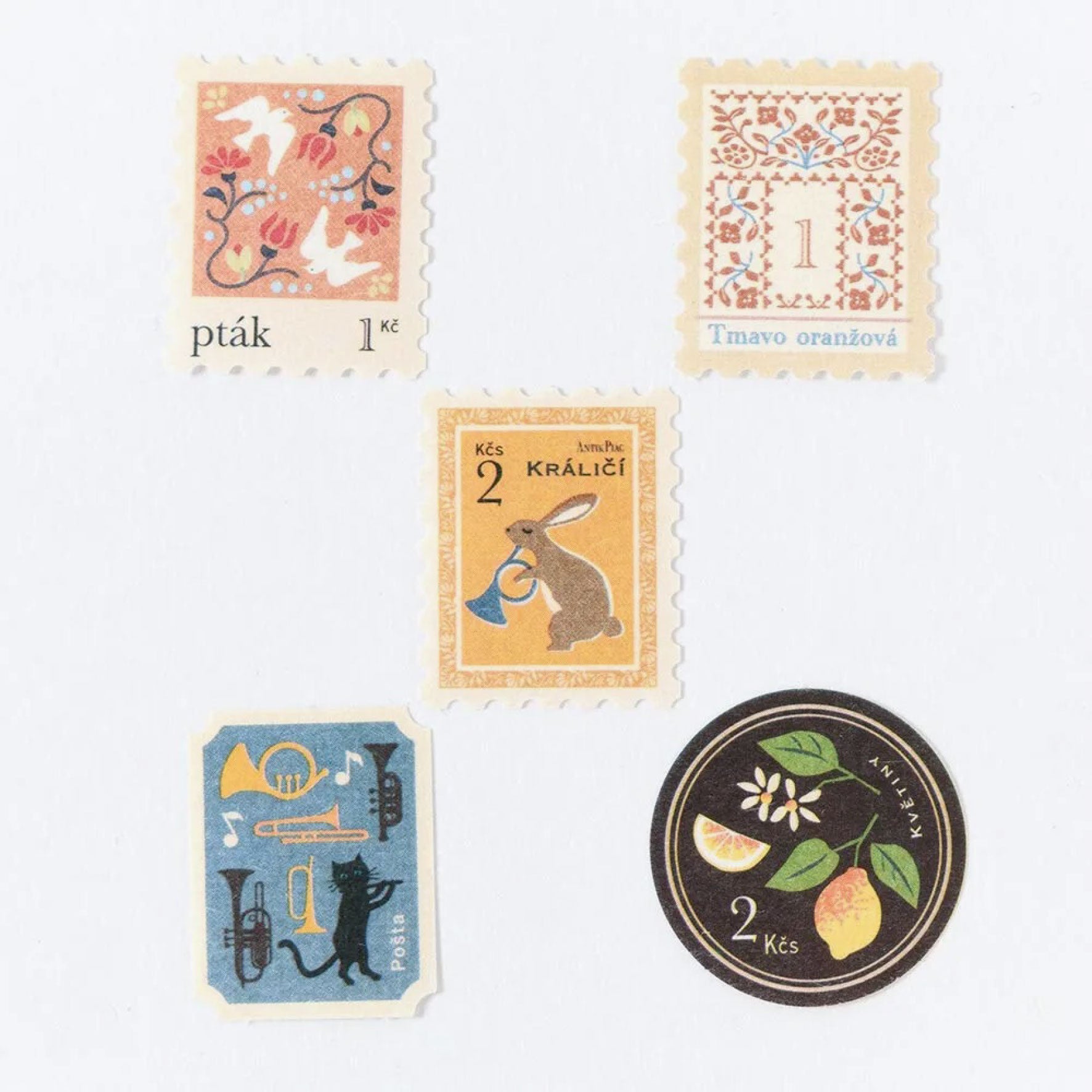 NB Japan - Planner Sticker - Flake Seal - Antik Piac - Yellow