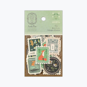 NB Japan - Planner Sticker - Flake Seal - Antik Piac - Green
