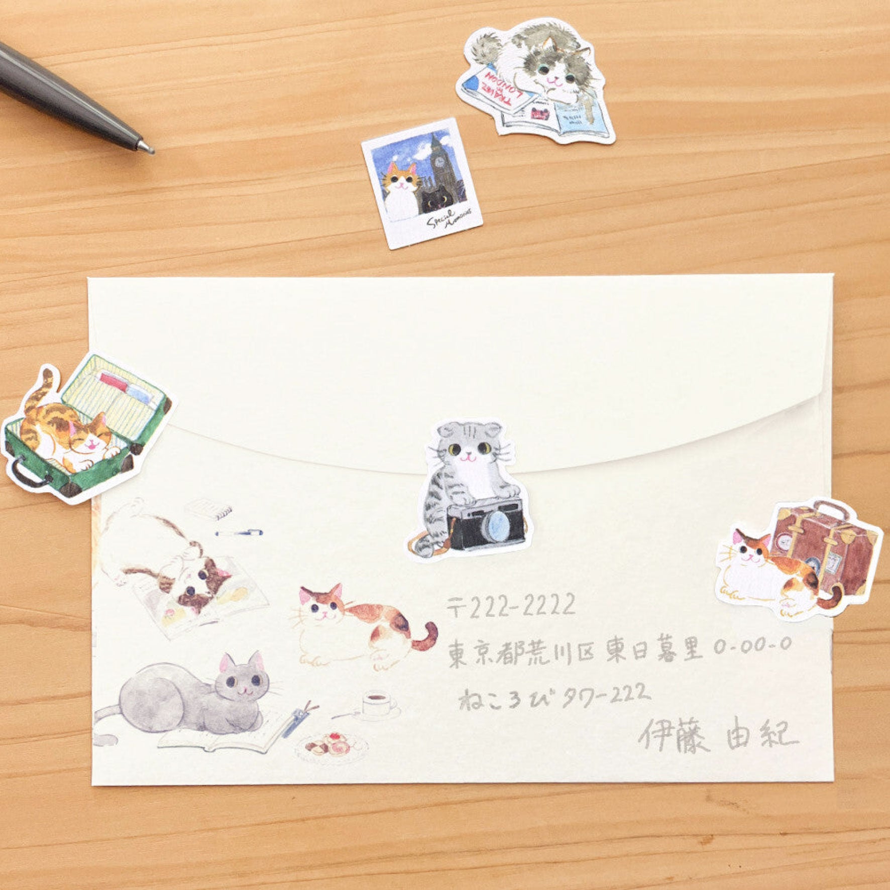 NB Japan - Planner Sticker - Flake Seal - Nekorobi - Travel