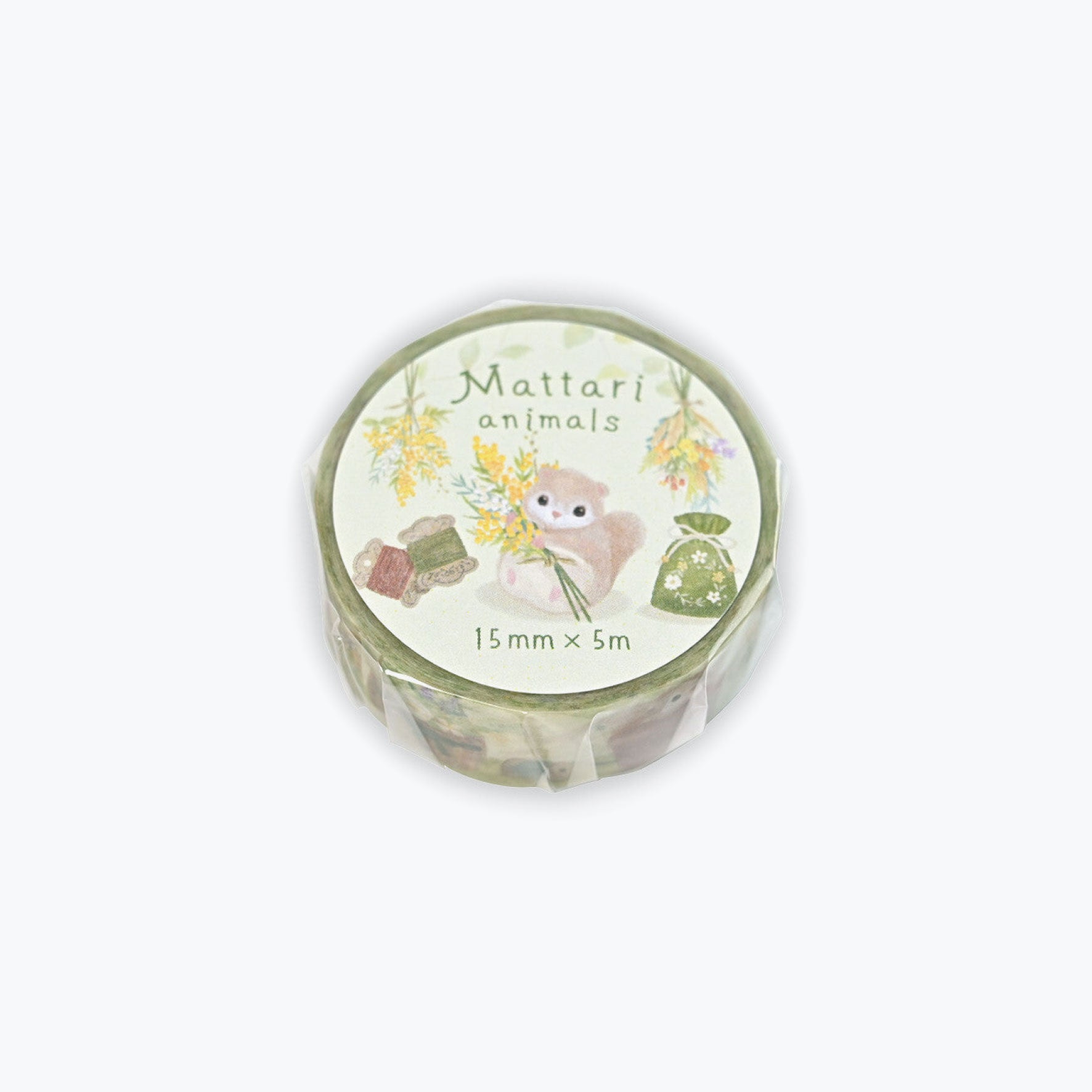 NB Japan - Washi Tape - Mattari Animals - Momonga