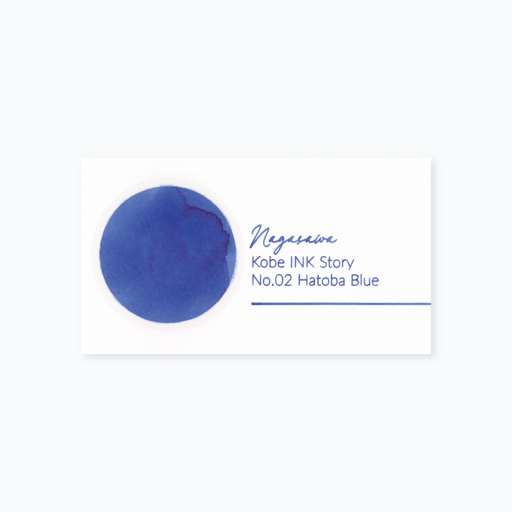 Nagasawa - Fountain Pen Ink - Kobe INK Story - No.02 Hatoba Blue
