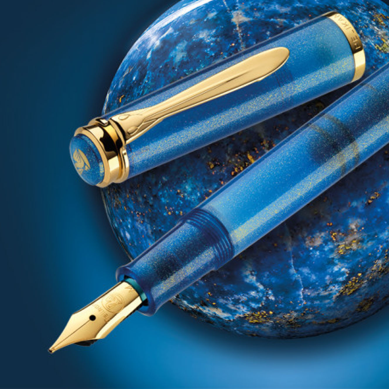 Pelikan - Fountain Pen Set - Classic M200 - Golden Lapis <Outgoing>
