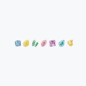 Plus - Washi Tape - Deco Rush - Kirari - 10mm - Jewels