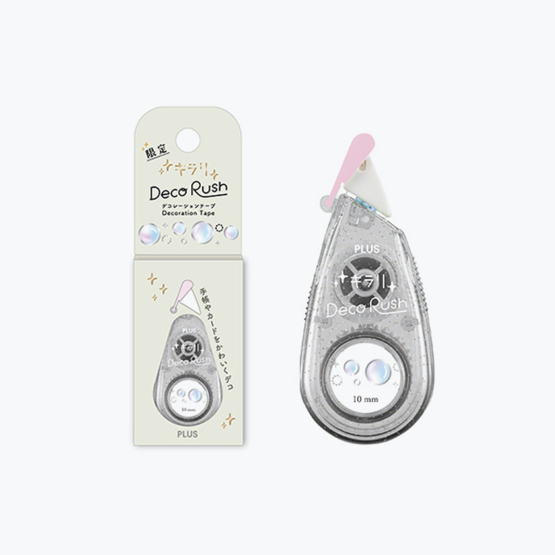 Plus - Washi Tape - Deco Rush - Kirari - 10mm - Bubbles