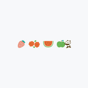 Plus - Washi Tape - Deco Rush x mizutama - 6mm - Fruits