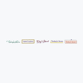 Plus - Washi Tape - Deco Rush - Topic - 10mm - Today's News