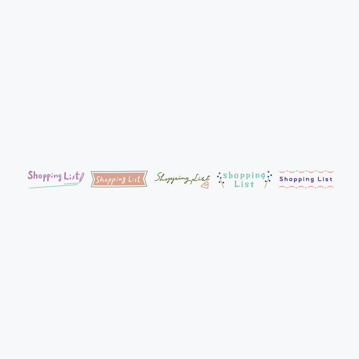 Plus - Washi Tape - Deco Rush - Topic - 10mm - Shopping List