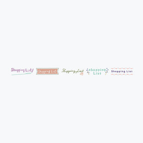 Plus - Washi Tape - Deco Rush - Topic - 10mm - Shopping List