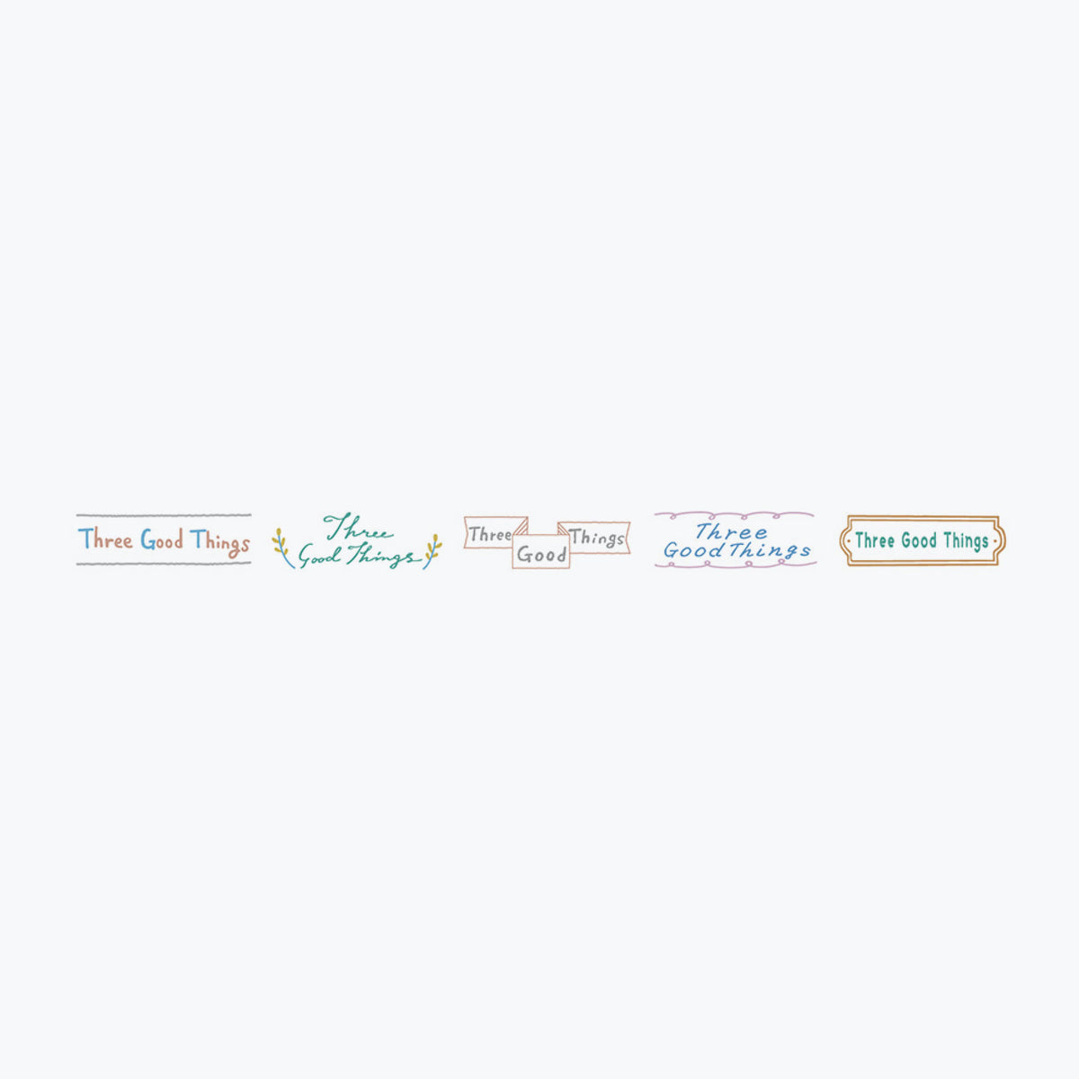 Plus - Washi Tape - Deco Rush - Topic - 10mm - Three Good Things