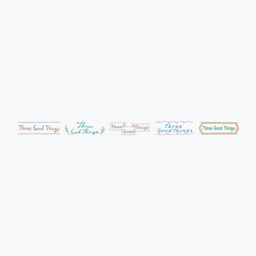 Plus - Washi Tape - Deco Rush - Topic - 10mm - Three Good Things
