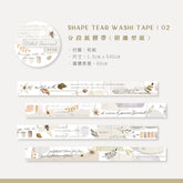 MU Lifestyle - Washi Tape - Shape Tear - #002