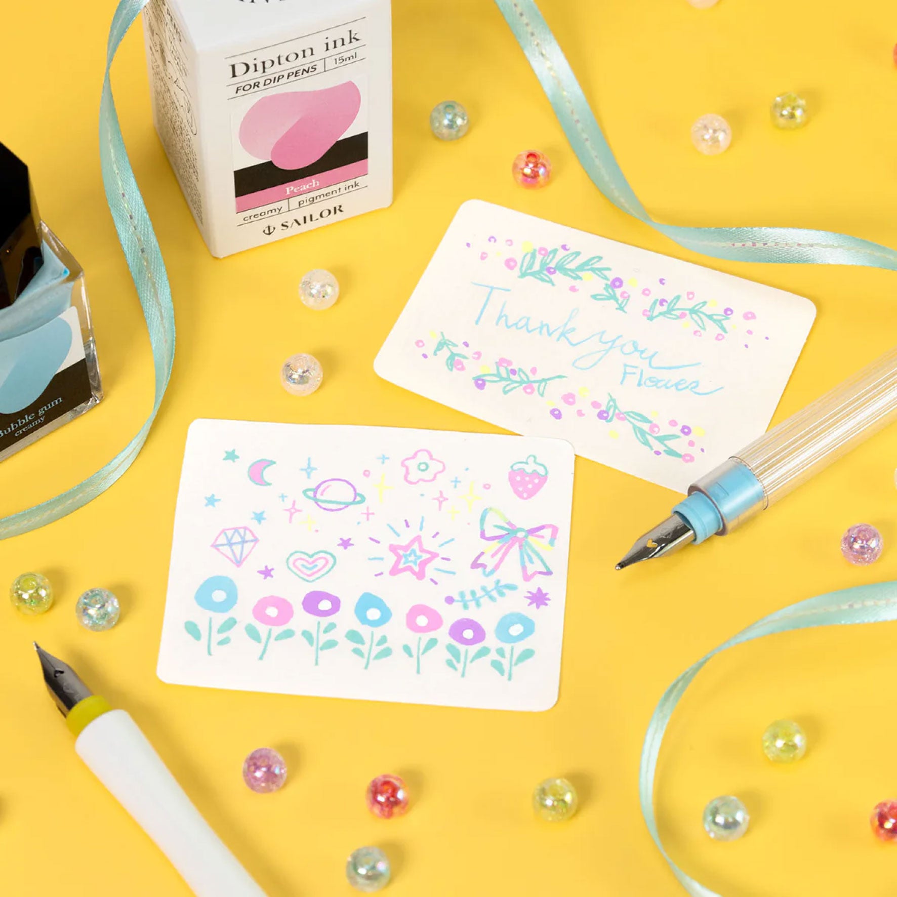 Sailor - Calligraphy Ink - Dipton - Creamy - Peach