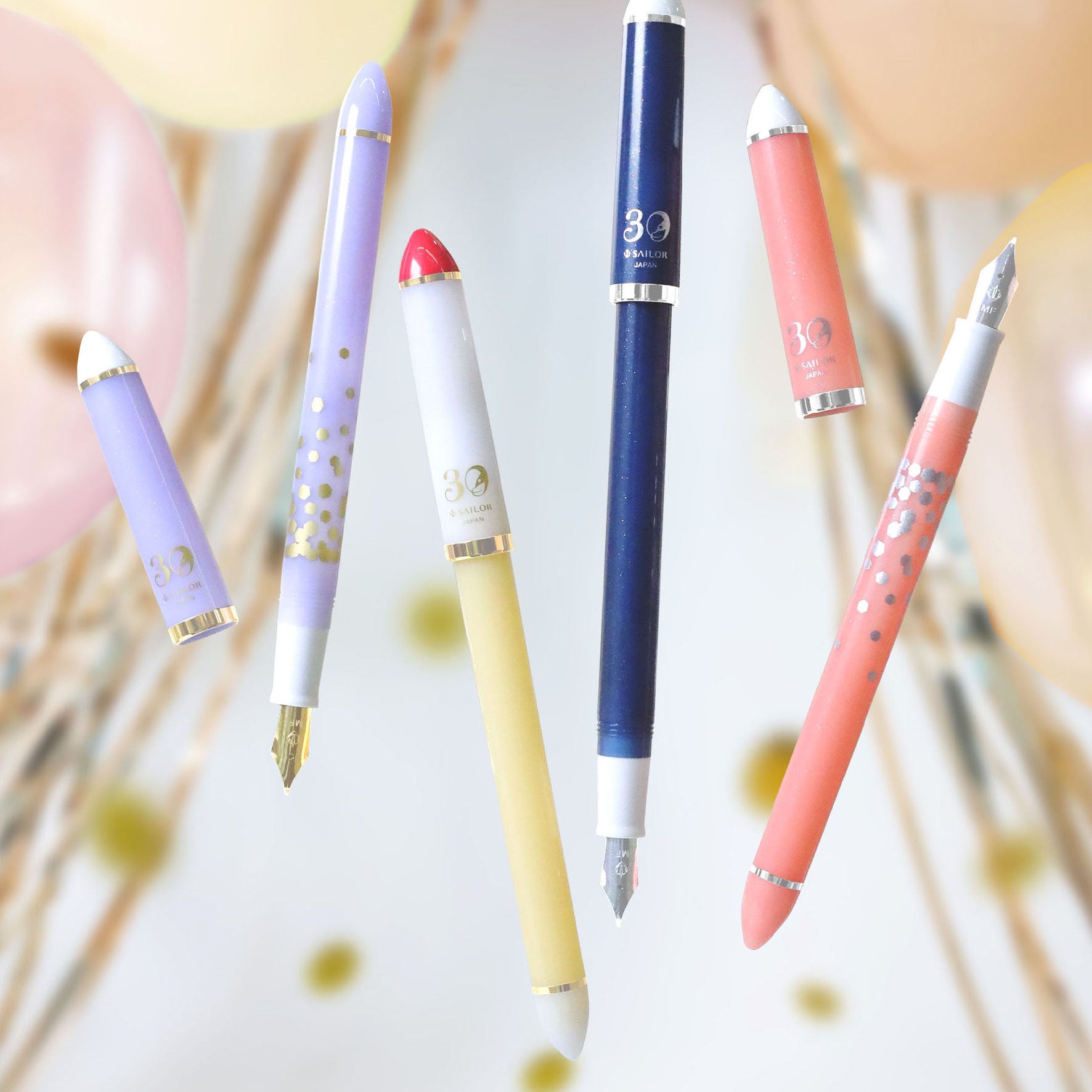 Sailor - Fountain Pen - Fude de Mannen 30th - Confetti Pink