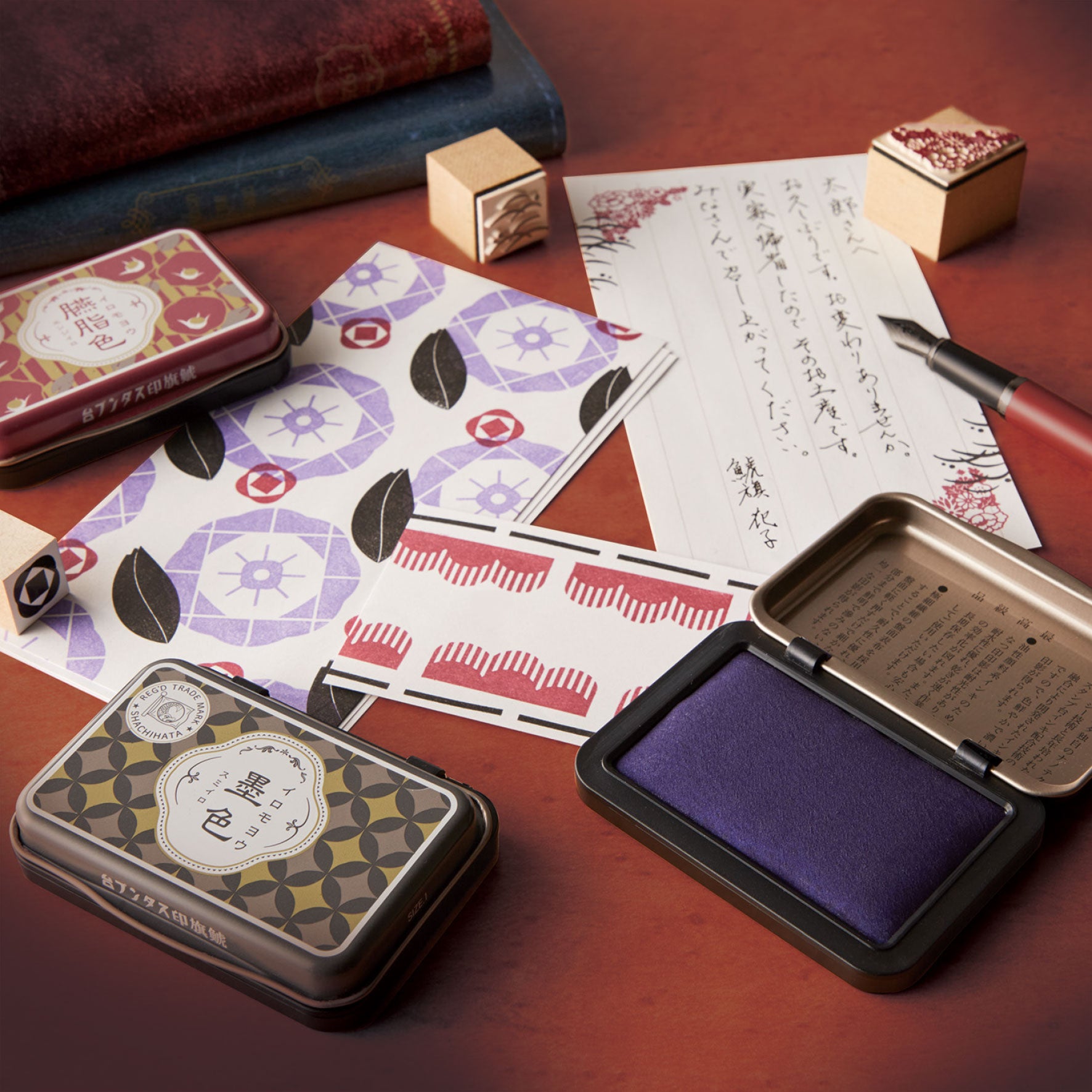 Shachihata - Stamp Pad - 100th Anniversary - Iromoyo 1925 - Lavender